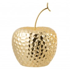 Яблоко керамическое золотое большое
