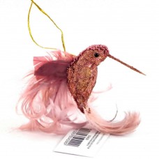 Елочное украшение Розовая колибри