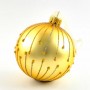 Елочное украшение Стеклянный шар Версаль (полосы)