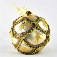 Стеклянный шар Рождество золото